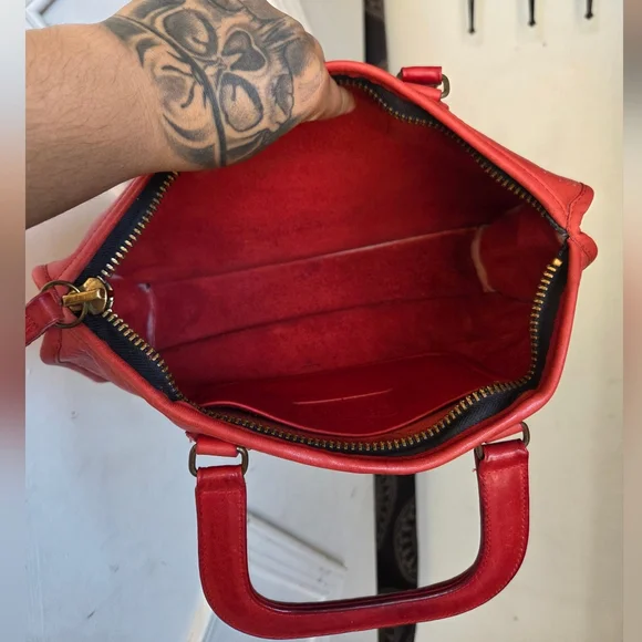 Vintage Coach NYC Red Slim Satchel 9430❤️🥀 - Picture 9 of 15